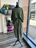 Needlecord Balloon Leg Trousers