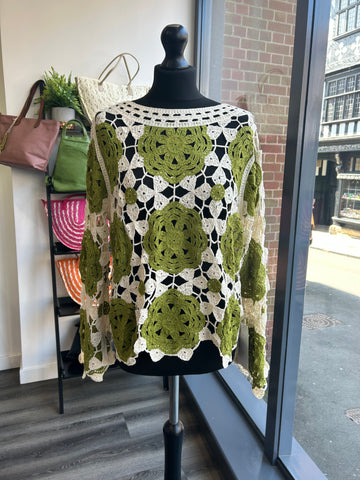 Crochet Top - Olive