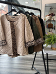 Animal Print Quilted Jacket