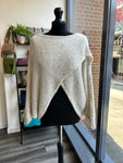 Slouchy Crossover Knit Jumper