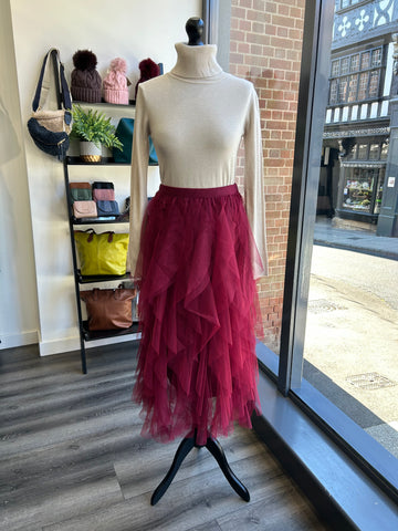 Tulle Skirt - Berry