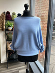 Batwing Frill Sleeve Knit Jumper