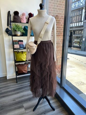 Tulle Skirt - Chocolate