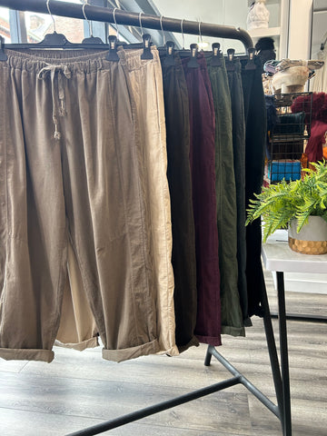 Needlecord Slouchy Trousers