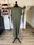 T Shirt Maxi Dress - Khaki