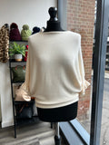 Batwing Frill Sleeve Knit Jumper