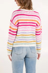 Striped Knit Wool Blend Jumper