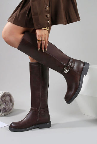 Knee High Boots - Chocolate