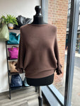 Batwing Frill Sleeve Knit Jumper