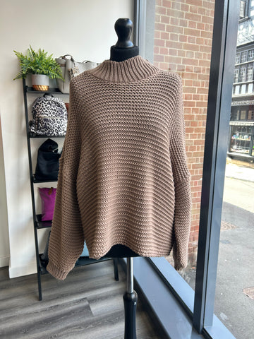Chucky Cable Knit - Taupe