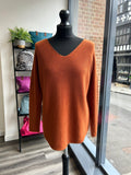 V Neck Thin Knit