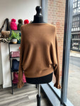 Batwing Frill Long Sleeve Knit Jumper