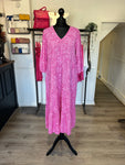 Maxi Smock Dress - Fuchsia