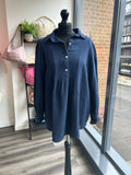 Oversize Cotton Smock Top