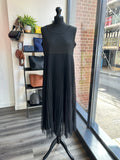 2in1 Knit Pleated Dress - Stone