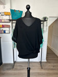 V Neck Crinkle Top