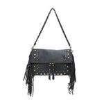 Faux Suede Crossbody Bag