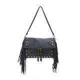 Faux Suede Crossbody Bag