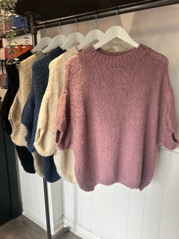 Chunky 3/4 Sleeve Jumper