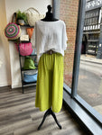 Cropped Wide Leg Trousers