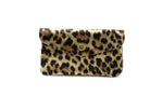 Leather Metallic Animal Print Purse