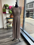Pleated Jumpsuit - Mocha