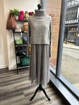 2in1 Cropped Jumper Dress - Grey