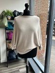 Batwing Frill Sleeve Knit Jumper