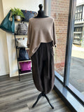 Needlecord Balloon Leg Trousers