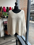 Slouchy V Neck Knit Jumper