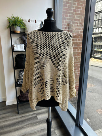 Star Gold Metallic Knit