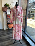 Botanical Maxi Dress - Pink