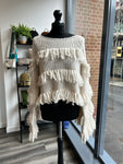 Cropped Fringe Knit Jumper