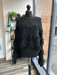 Cropped Fringe Knit Jumper