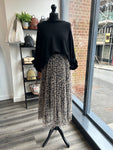 Animal Print Tulle Skirt