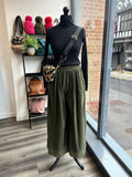 Needlecord Palazzo Trousers