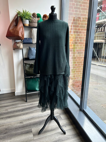 2in1 Tulle Dress - Forest Green