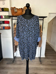 Longline Animal Print Fine Knit Top