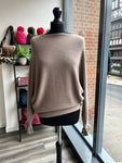 Batwing Frill Long Sleeve Knit Jumper