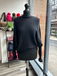Batwing Frill Long Sleeve Knit Jumper