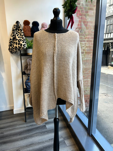 Oversize Knit Jumper - Oatmeal