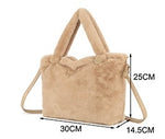 Large Faux Fur Bag - Animal Print