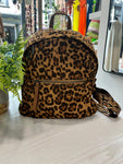 Animal Print Backpack - Camel