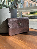 Mini Metallic Leather Coin Purse