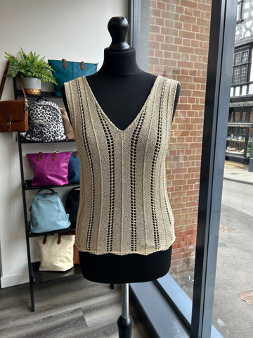 Gold Knit Vest
