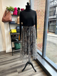 Animal Print Tulle Skirt