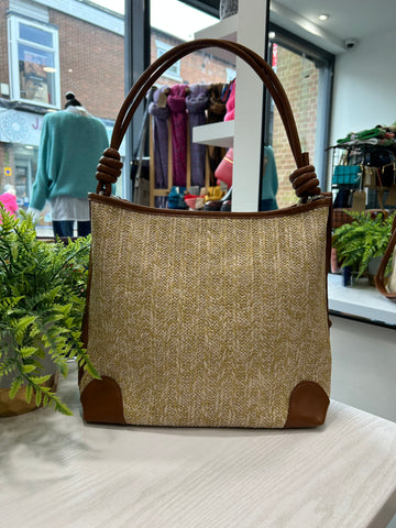 Rattan Shoulder Bag - Natural