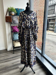 Animal Print Satin Trousers