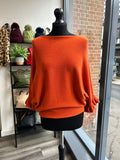 Batwing Frill Sleeve Knit Jumper