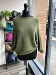 Batwing Frill Sleeve Knit Jumper